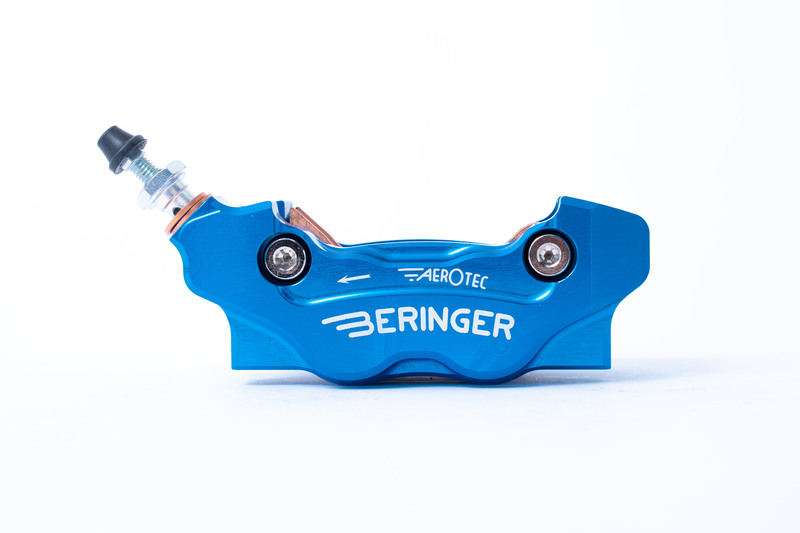 Obrázek produktu BERINGER Aerotec® MX Levý axiální brzdový třmen 4 pístky modrý 4MXY12ABL-SI