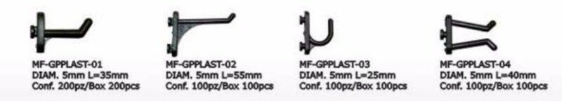 Obrázek produktu BIKE LIFT 100 háčků pro nástěnné desky KIT 100 MIX GANCI