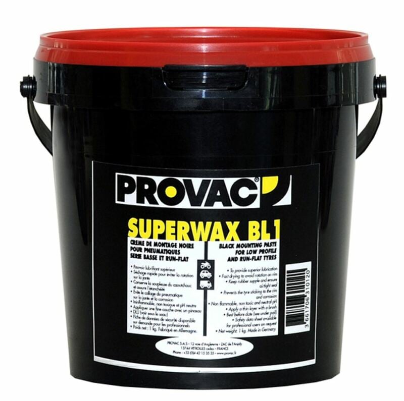 Obrázek produktu PROVAC Pasta na montáž pneumatik černá - 1kg SUPERWAXBL1