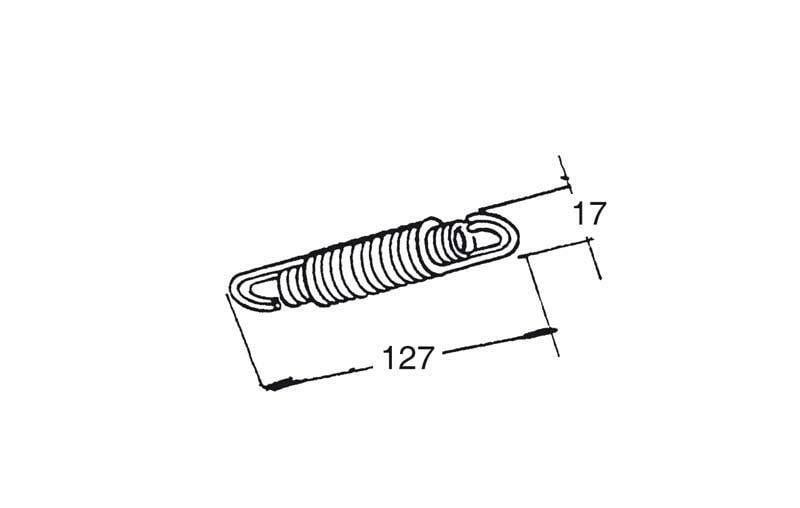 Obrázek produktu BUZZETTI Sada 5 dvojitých pružin 127x17mm pro centrální stojan 4015