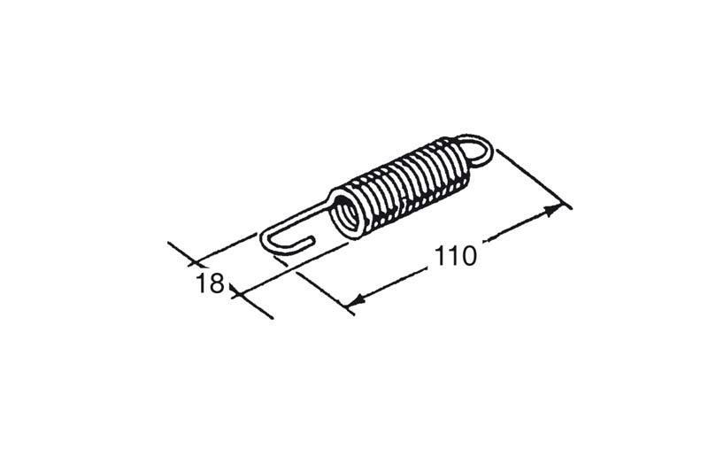 Obrázek produktu Pružina BUZZETTI 110x18mm pro centrální stojan 4092