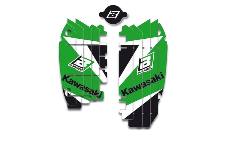 Obrázek produktu BLACKBIRD Dream Graphic 3 chladičové kryty Grafická sada zelená Kawasaki KX250F A404E