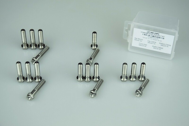 Obrázek produktu Sada šroubů SCAR pro přední část Honda CR125R 18 šroubů z titanu STIMFRCR125