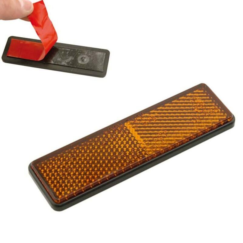 Obrázek produktu V PARTS 91x21 Obdélníková odrazka oranžová - s páskou 11751