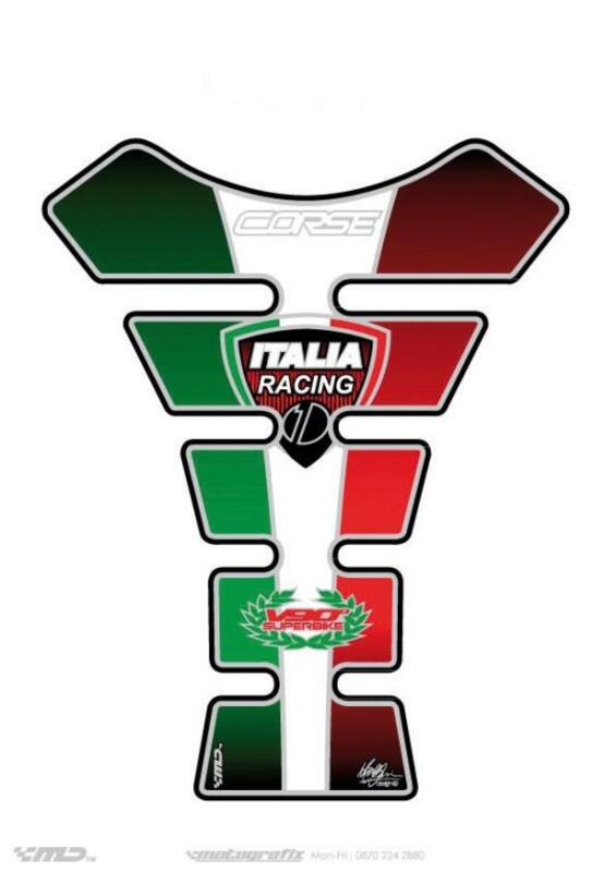 Obrázek produktu MOTOGRAFIX Podložka pod nádrž 1ks Italská vlajka Ducati TD004TS