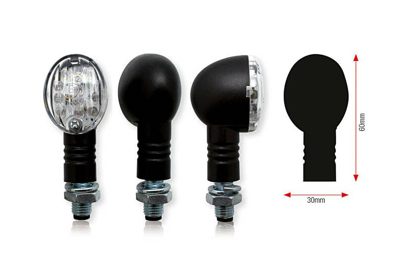 Obrázek produktu BIHR Bullet LED indikátory černé univerzální 002-7