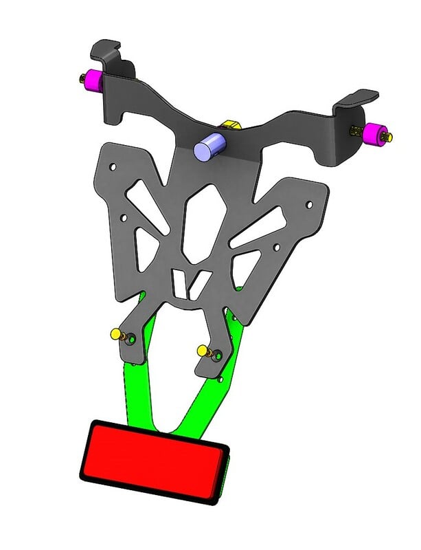 Obrázek produktu V PARTS Držák SPZ černý Honda CB1000R C8-SPH030