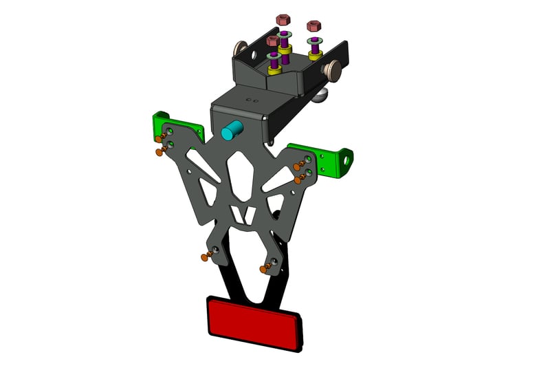 Obrázek produktu V PARTS Držák SPZ černý Yamaha YZF-R1 C8-SPY016