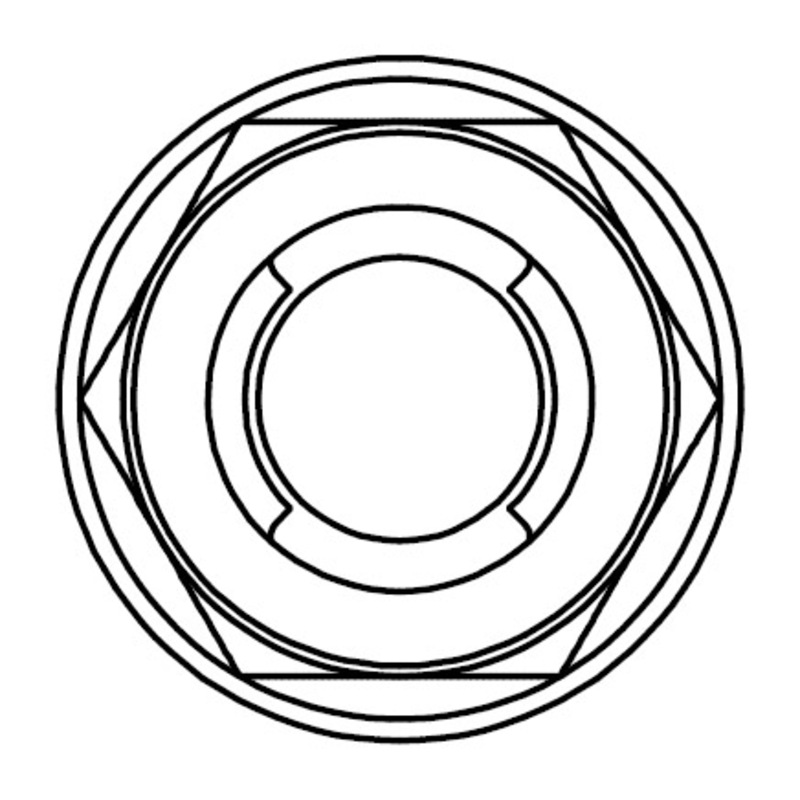 Obrázek produktu Šroub příruby Fuji-style matice M10x1,25mm hlava 14mm ocel 10 kusů 021-31014