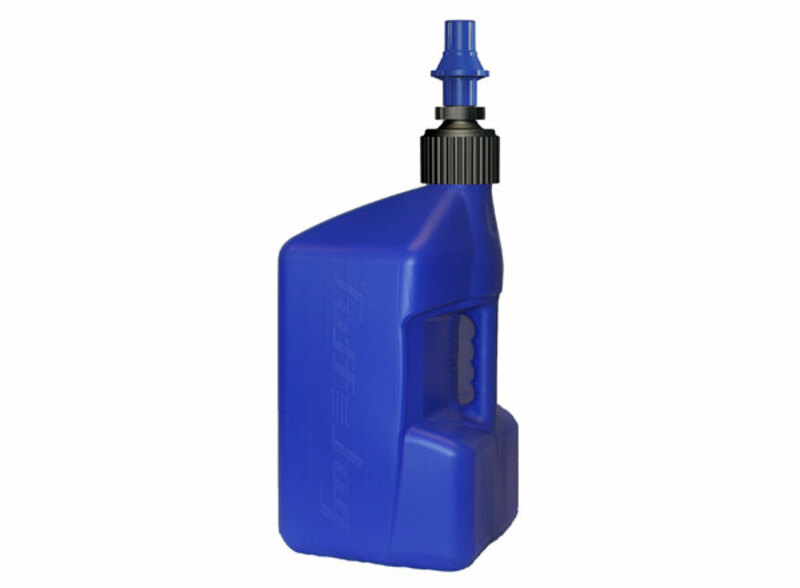 Obrázek produktu Kanystr na pohonné hmoty TUFF JUG s uzávěrem Ripper 20 l průsvitný modrý/modrý uzávěr BURB