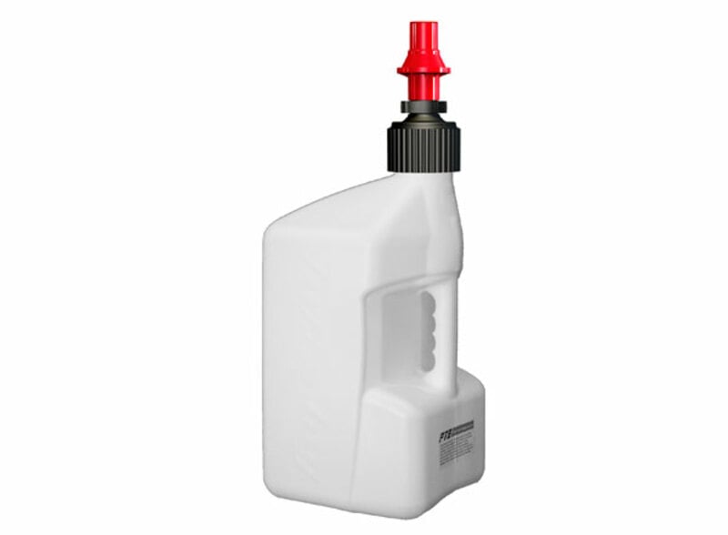 Obrázek produktu Kanystr na pohonné hmoty TUFF JUG s uzávěrem Ripper 20 l Průsvitný bílý/červený uzávěr WURR