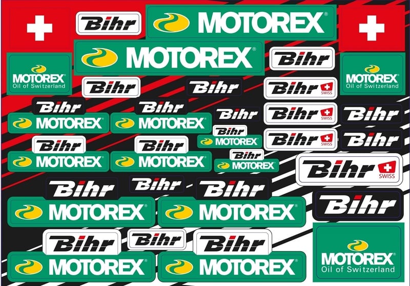 Obrázek produktu BLACKBIRD Motorex & Bihr Nálepka Sheet SSHEET_MOTOREX