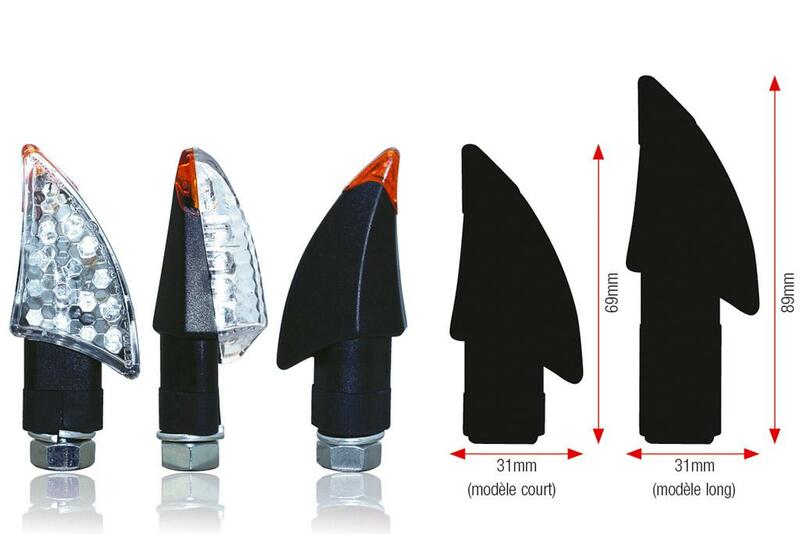 Obrázek produktu BIHR Blade LED indikátory krátké černé univerzální A10-50040