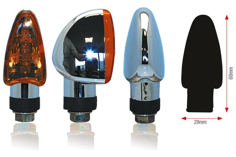 Obrázek produktu Trojúhelníkové indikátory BIHR Chromované univerzální IN749