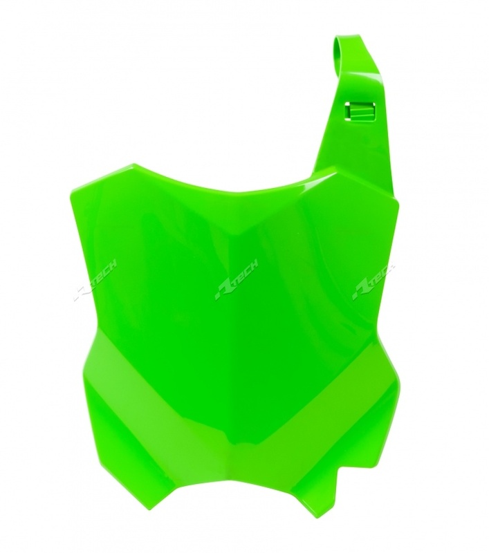 Obrázek produktu RACETECH Přední registrační značka Neon Green Kawasaki R-TBKXFVF0016