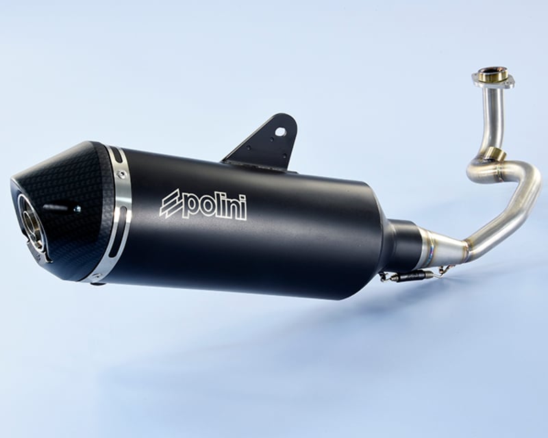 Obrázek produktu Kompletní výfukový systém POLINI Maxi-Scooter - černý hliník Vespa 190.0076