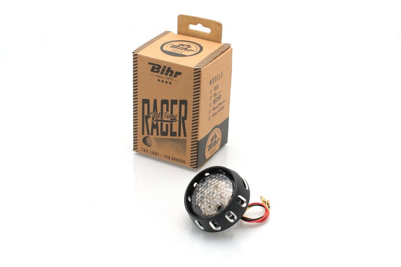 Obrázek produktu Bihr Flying Saucer čiré LED pouliční legální černé vintage zadní světlo 6D999W191B