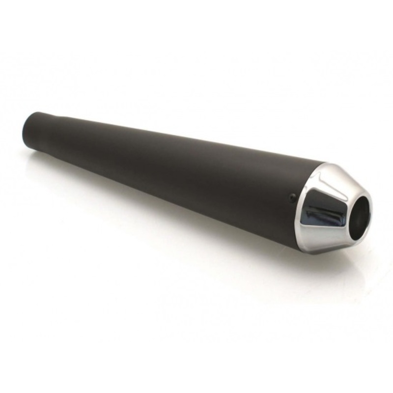 Obrázek produktu V PARTS Vintage Series Megaton Black Slip-on/Chromed End Cap Universal DDA99S097B