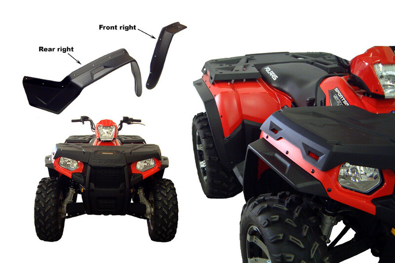 Obrázek produktu DIRECTION 2 Overfender Kit Black Polaris OFSPL6000