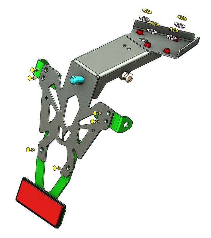 Obrázek produktu V PARTS Držák SPZ černý Triumph Street Triple C8-SPT007