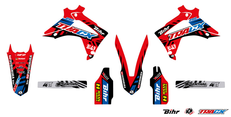 Obrázek produktu KUTVEK Tracx Graphic Kit Červená Honda CRF250R 5HO1753122L