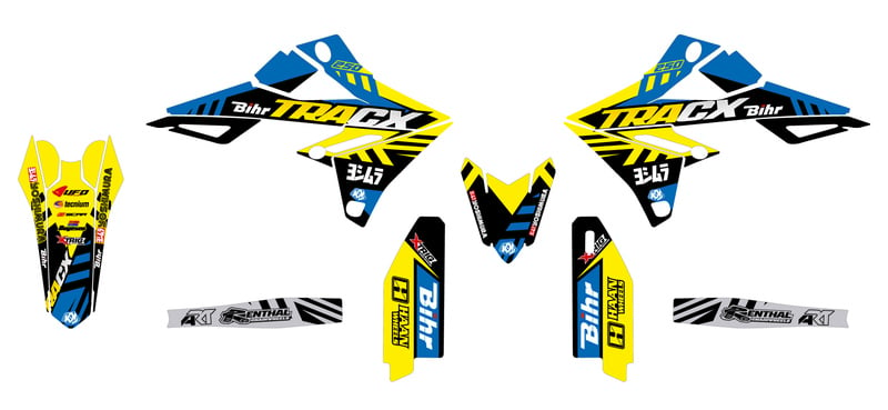 Obrázek produktu KUTVEK Tracx Graphic Kit Yellow Suzuki RM-Z250 5SU17510707L