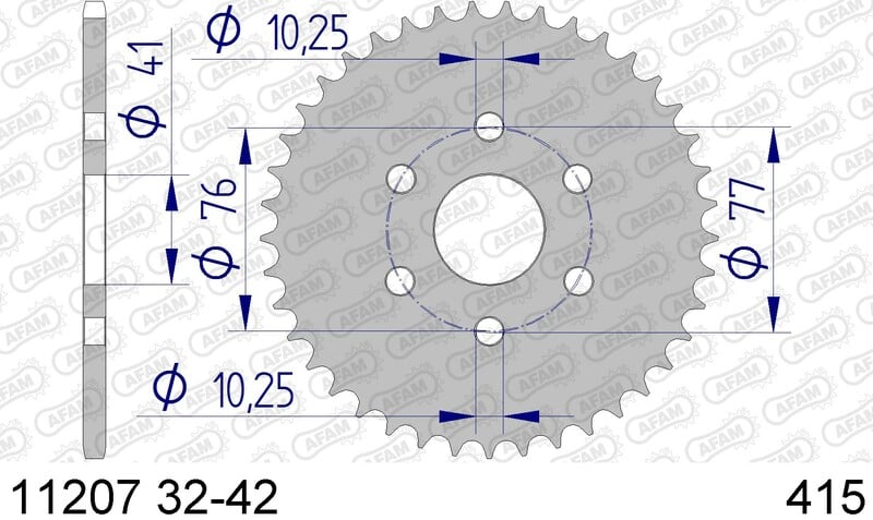 Obrázek produktu Hliníkové ultralehké zadní kolo AFAM 11207 - 415 11207-38