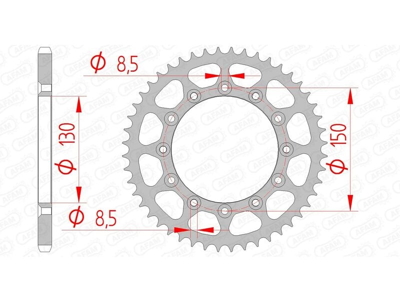 Obrázek produktu Zadní kolo AFAM Steel Standard 12323 - 520 12323-50