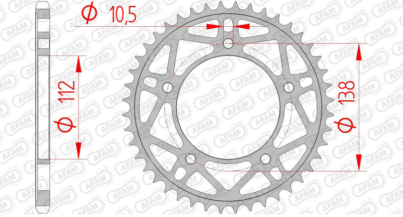 Obrázek produktu Zadní kolo AFAM Steel Standard 12817 - 520 12817RLK-41