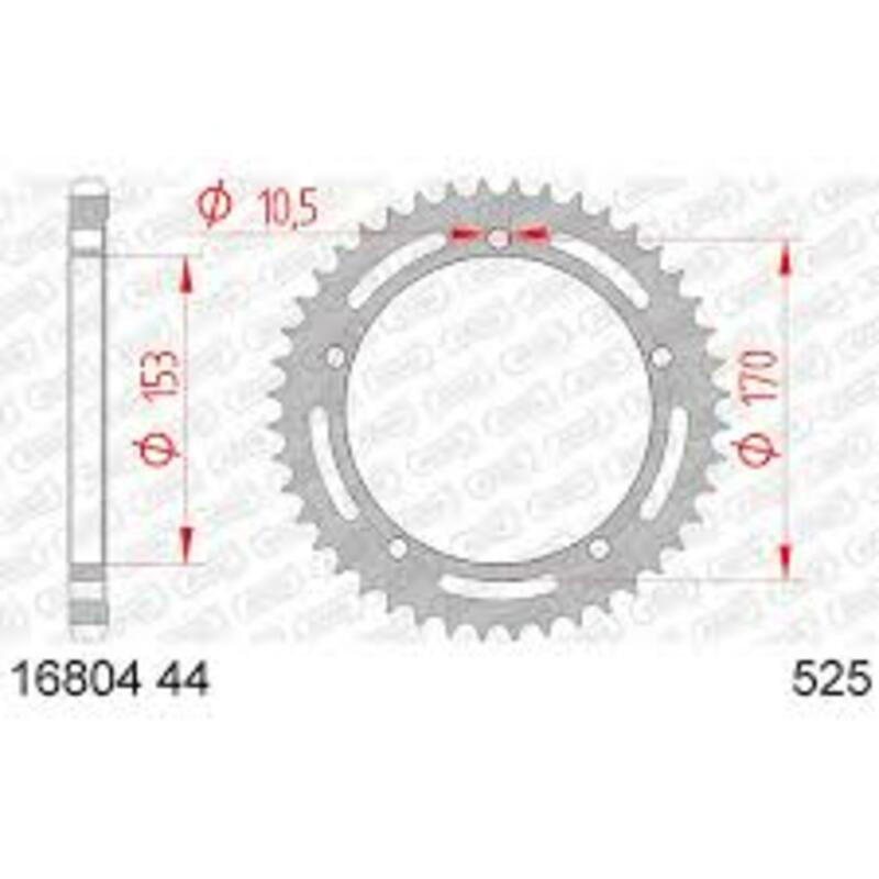 Obrázek produktu Zadní kolo AFAM Steel Standard 16804525 16804-44