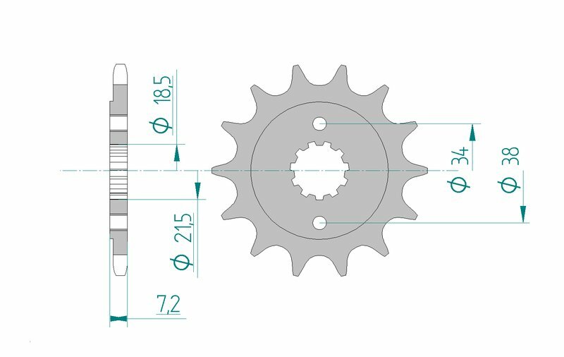 Obrázek produktu Ocelové standardní přední kolo AFAM 20320 - 520 20320-12