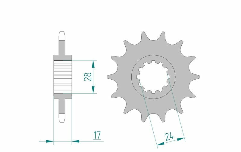 Obrázek produktu Ocelové standardní přední kolo AFAM 20516 - 520 20516-13