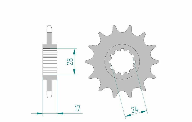 Obrázek produktu Ocelové standardní přední kolo AFAM 20516 - 520 20516-15