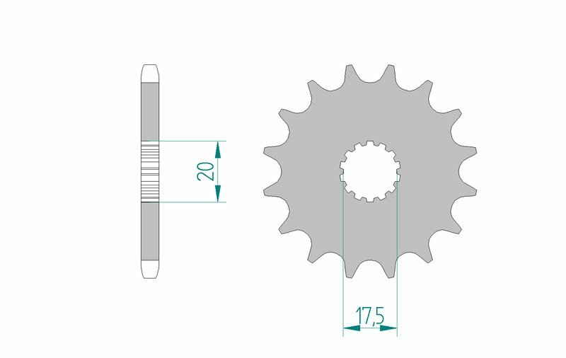 Obrázek produktu Ocelové samočisticí přední kolo AFAM 21202 - 520 21202+14