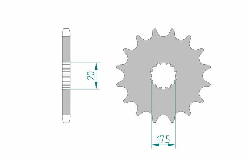 Obrázek produktu Ocelové samočisticí přední kolo AFAM 21202 - 520 21202+16