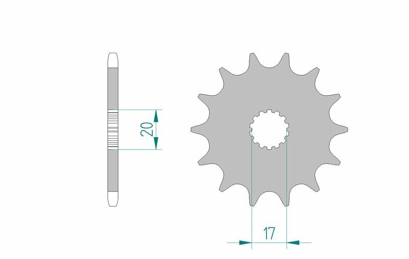 Obrázek produktu Ocelové standardní přední kolo AFAM 21203 - 520 21203-10