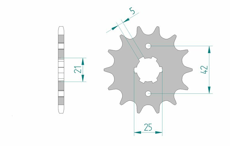 Obrázek produktu Ocelové standardní přední kolo AFAM 21301 - 520 21301-14