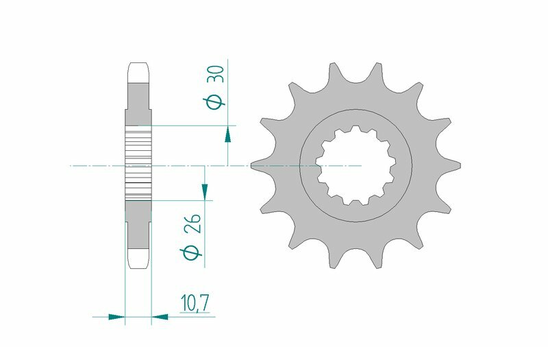 Obrázek produktu Ocelové standardní přední kolo AFAM 21801 - 530 21801-14