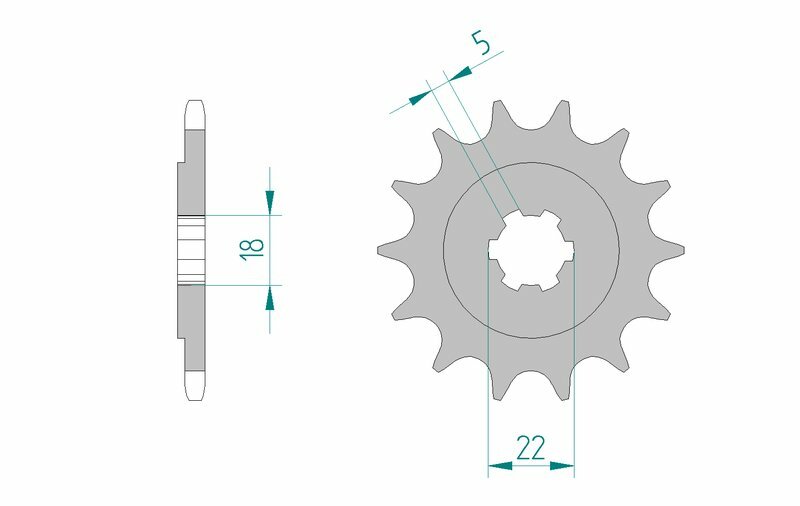 Obrázek produktu Ocelové standardní přední kolo AFAM 24201 - 520 24201-12