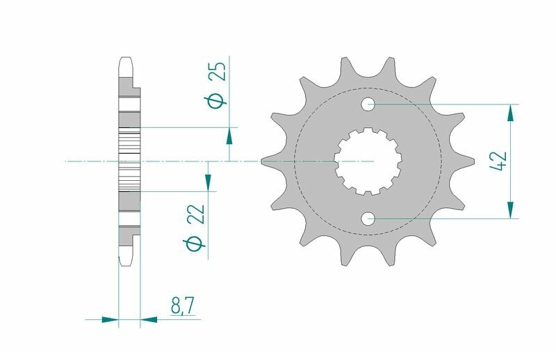 Obrázek produktu Ocelové standardní přední kolo AFAM 24501 - 520 24501-14