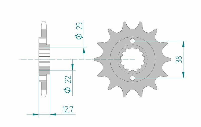 Obrázek produktu Ocelové standardní přední kolo AFAM 24505 - 520 24505-15