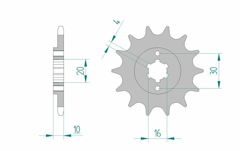 Obrázek produktu Ocelové standardní přední kolo AFAM 46203 - 520 46203-13