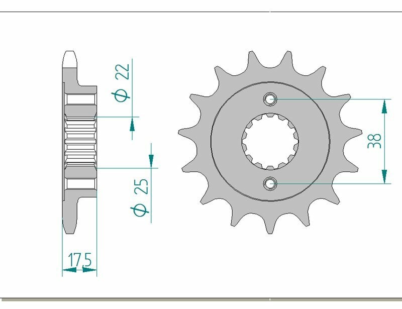 Obrázek produktu Ocelové standardní přední kolo AFAM 52616 - 525 52616-14