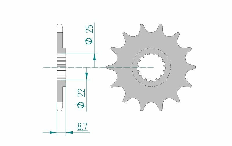 Obrázek produktu Ocelové samočisticí přední kolo AFAM 73301 - 520 73301+12