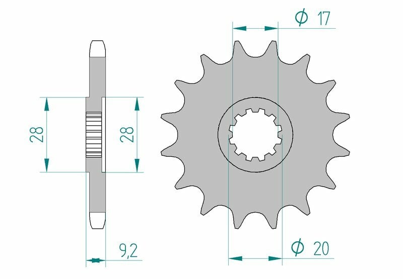 Obrázek produktu Ocelové standardní přední kolo AFAM 94121 - 428 94121-11