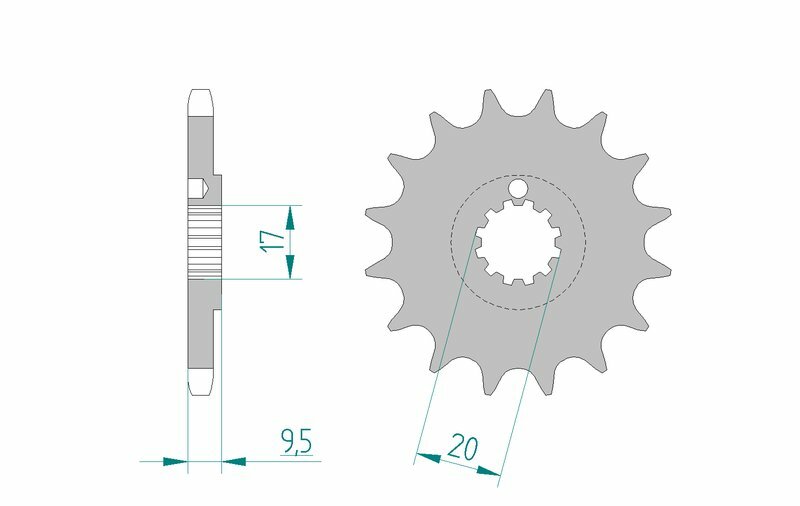 Obrázek produktu Ocelové samočisticí přední kolo AFAM 94202 - 428 94202+13