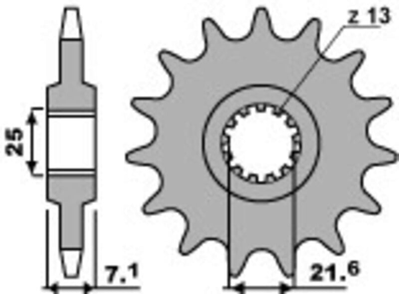 Obrázek produktu PBR Racing Ocelová standardní přední řetězová kola 585 - 520 585F.14.18NC