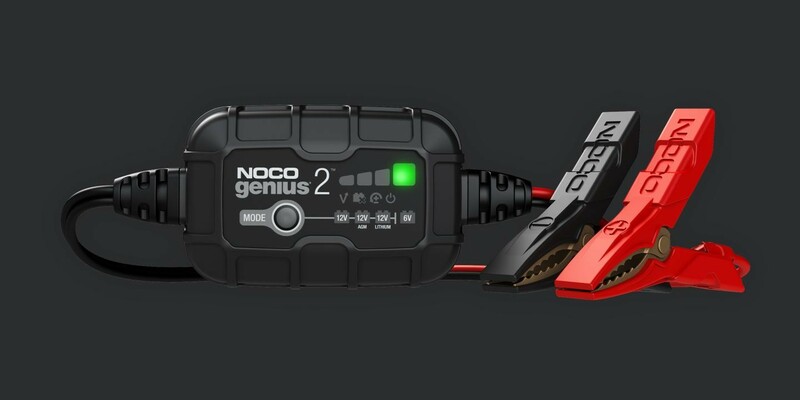 Obrázek produktu NOCO Genius2 Smart Battery Charger Clamps s integrovanými očky 6/12V 2A GENIUS2EU