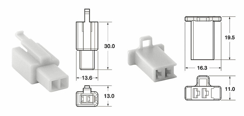 Obrázek produktu BIHR 2 sada konektorů Konektory 110 ML typ OE Ø0,5mm²/0,85mm² - 5 sad 110ML.2P