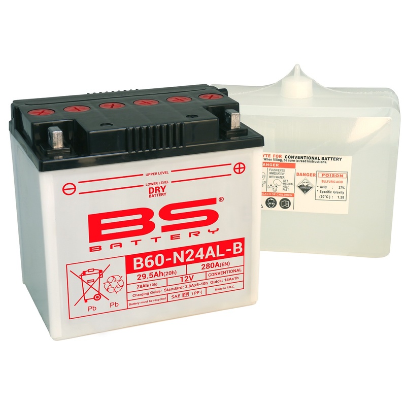 Obrázek produktu BS BATTERY Vysoce výkonná baterie s kyselinou - B60-N24AL-B 310550